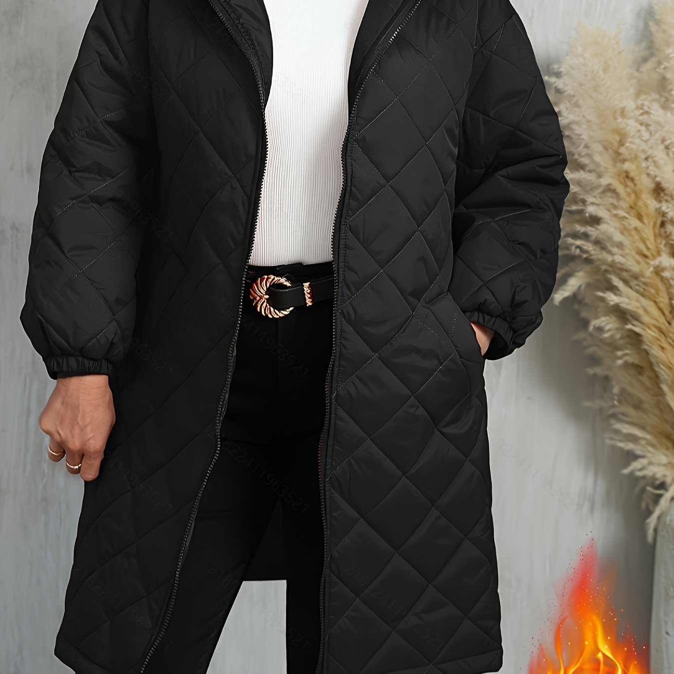 Calista™ | Veste longue matelassée à capuche