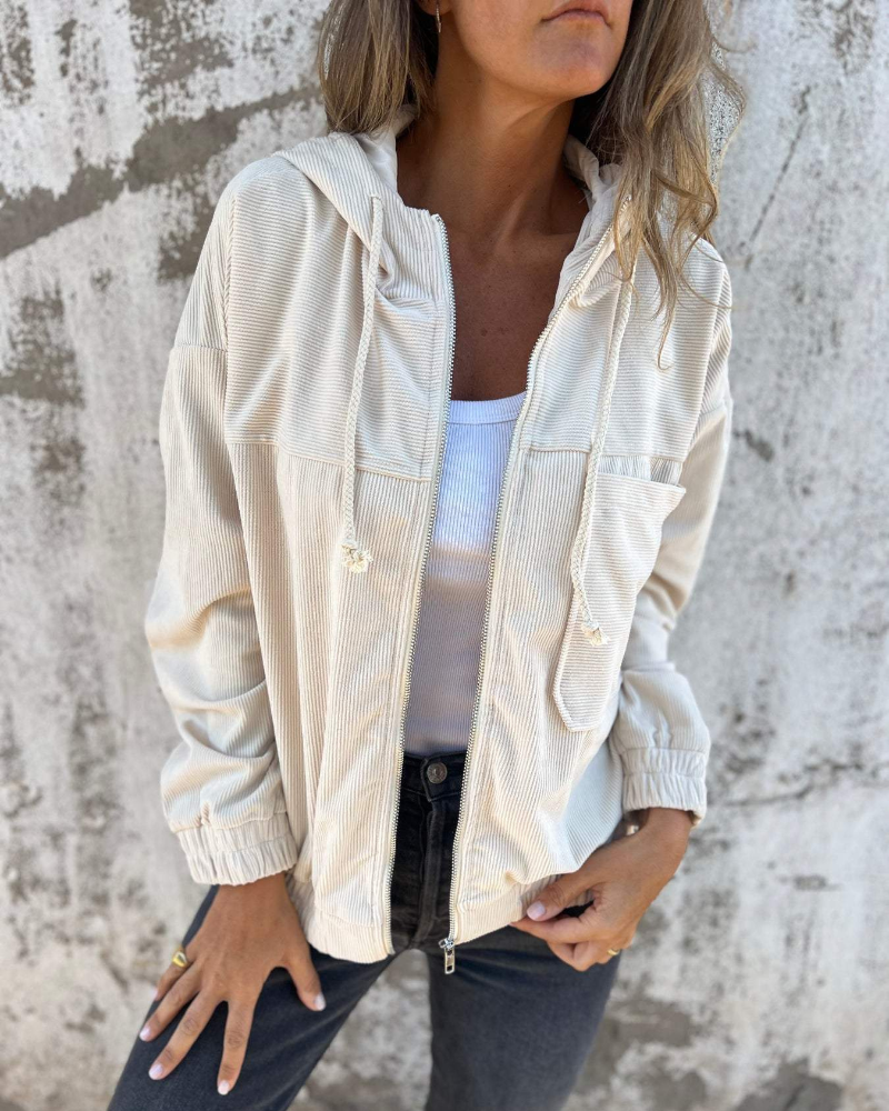Elemi™ | Veste Élégante en Velours Côtelé