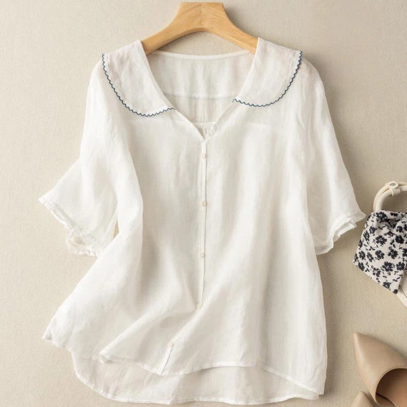 Giovanna™ | Blouse Élégante en Lin
