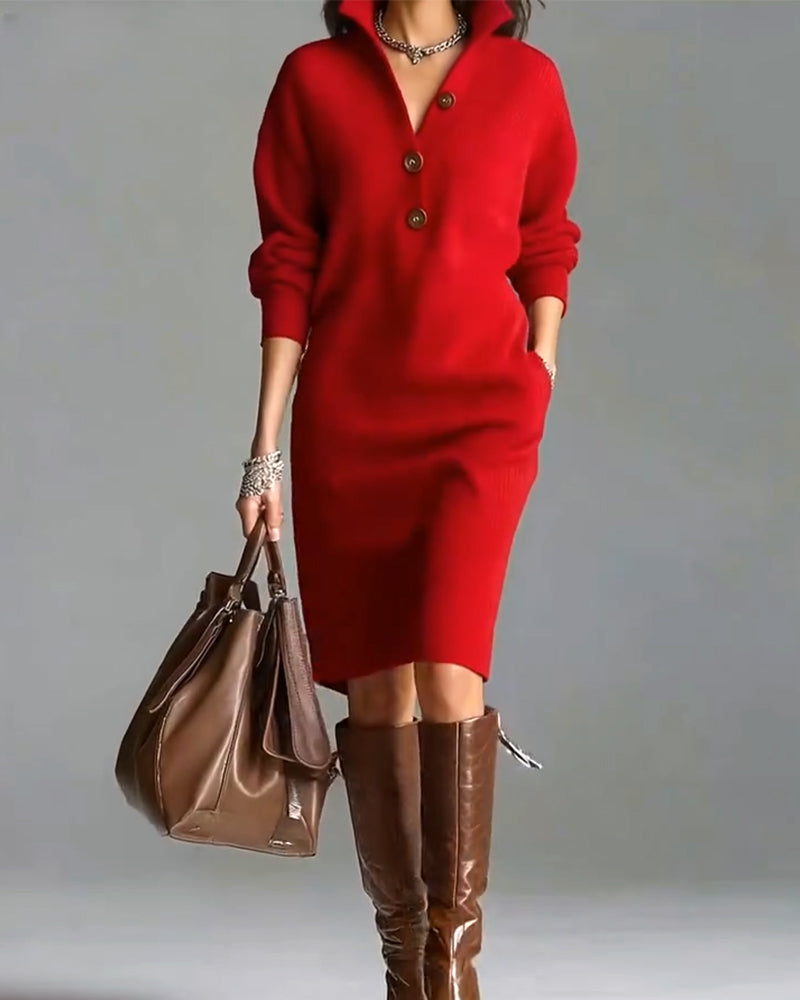 Rosetta™ | Robe Pull Décontractée Élégante