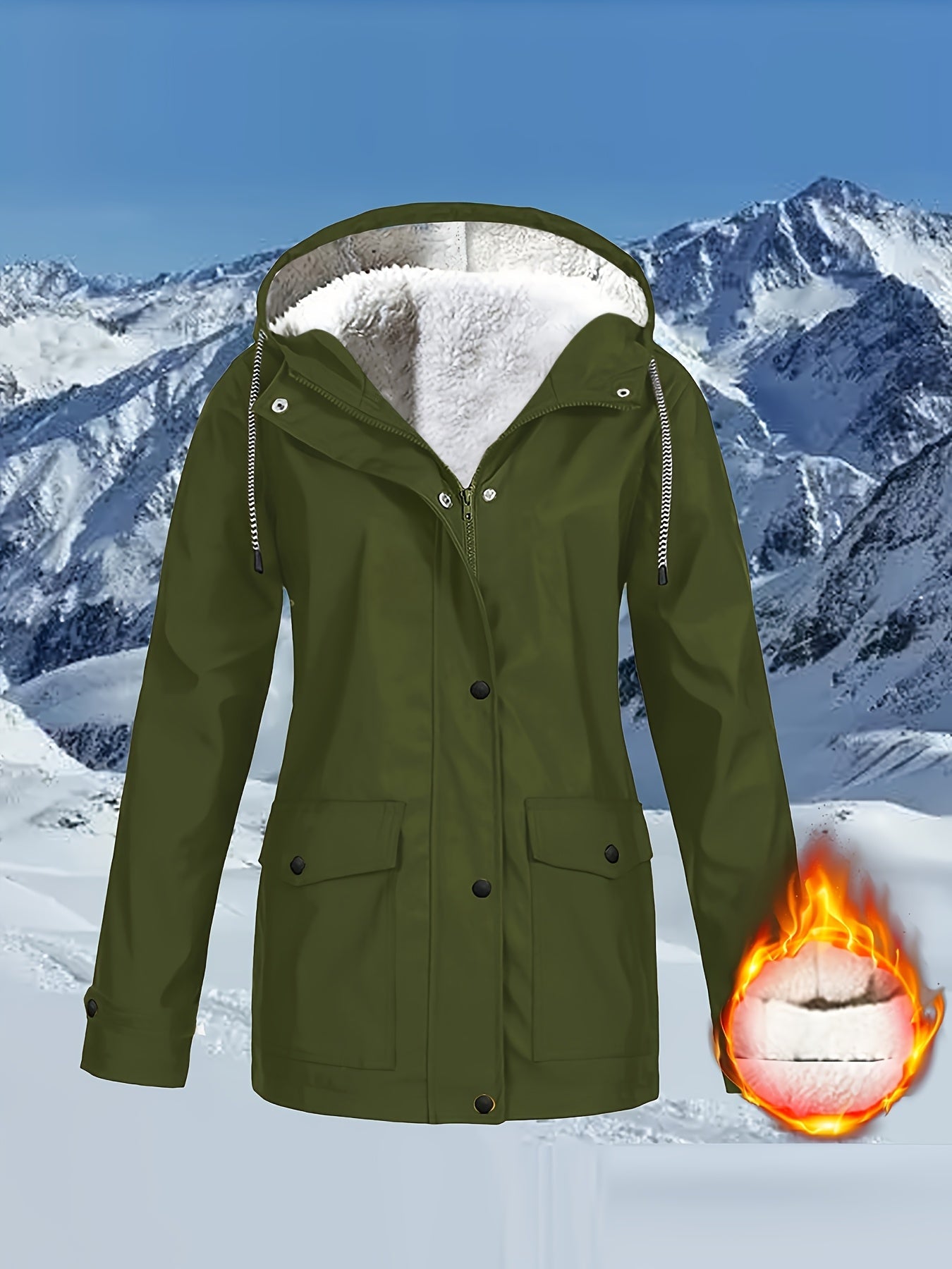Zara™ | Veste à Capuche Doublée et Résistante à l'Eau