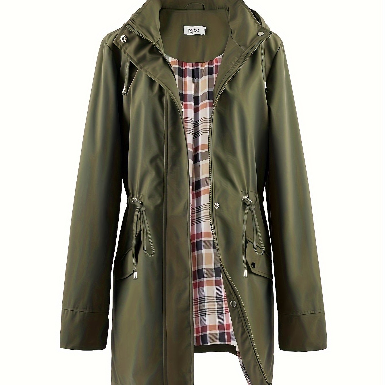 Veronica™ | Manteau à carreaux classique, cintré et imperméable