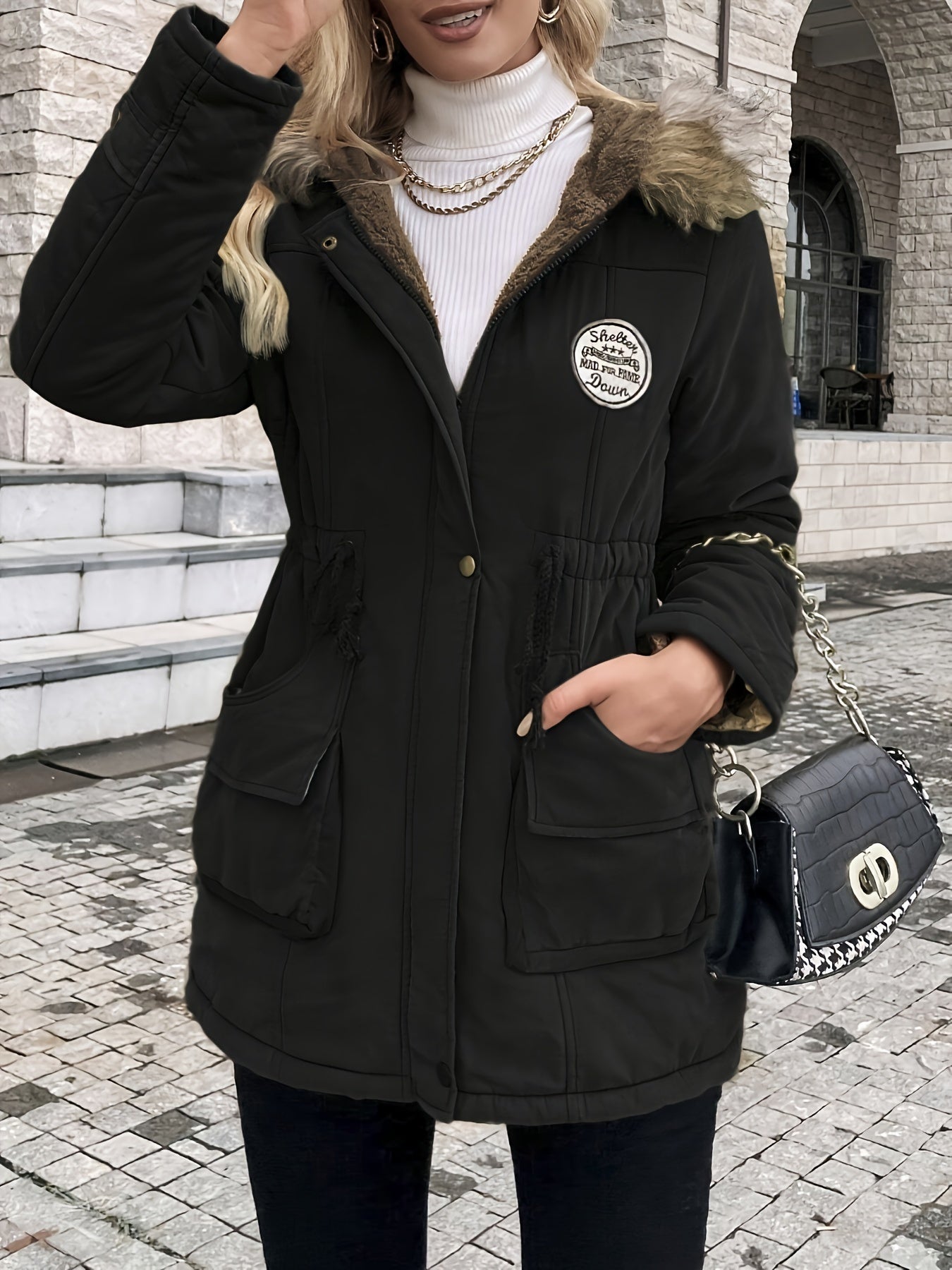 Vania™ | Veste Hiver à Capuche Fourrure