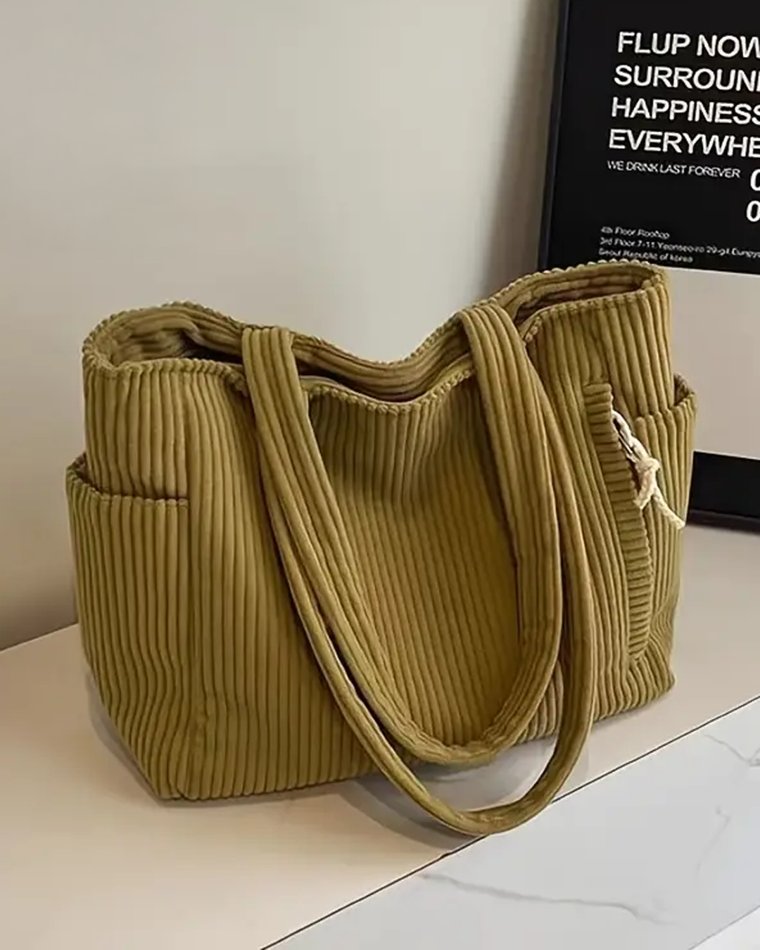 Robin™ | Sac cabas côtelé élégant