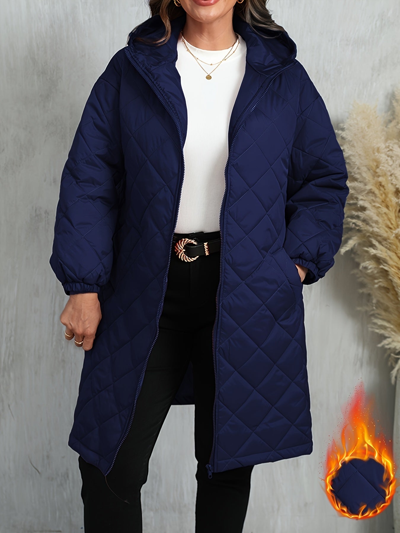 Calista™ | Veste longue matelassée à capuche