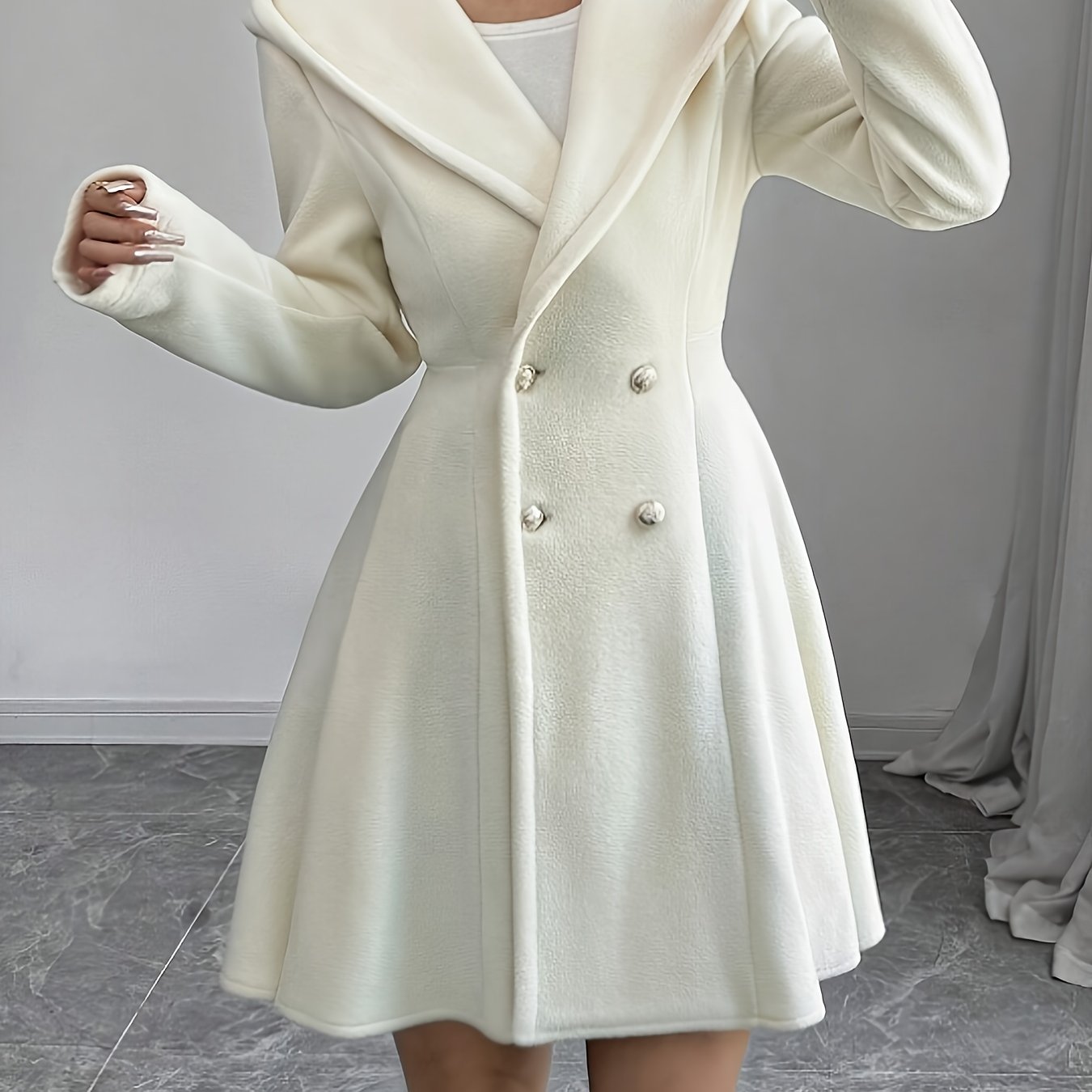 Vianne™ | Manteau évasé croisé à large revers