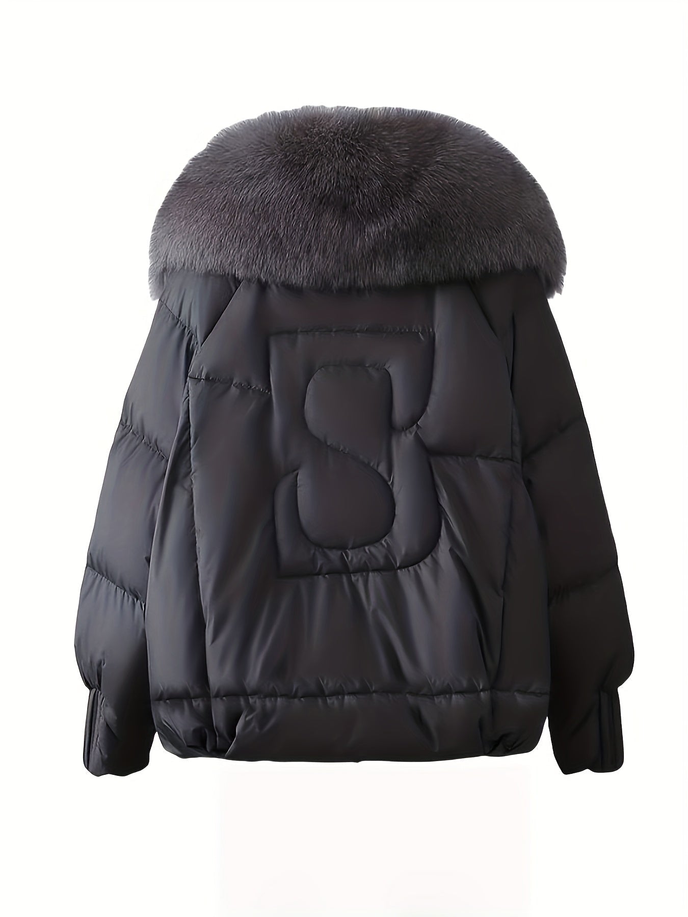 Mireya™ | Veste doudoune col en fausse fourrure