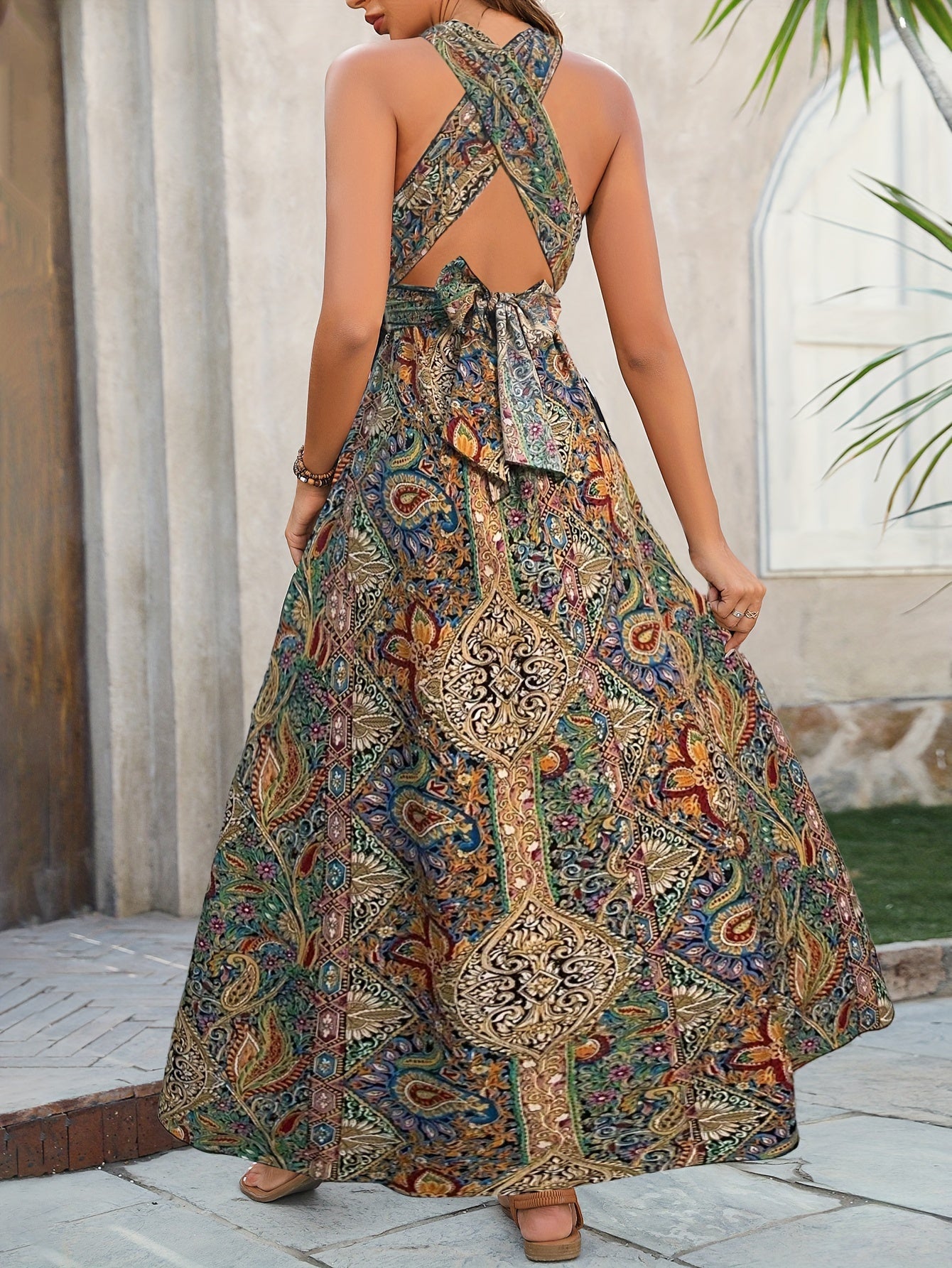 Siriane™ | Robe fluide dos nu