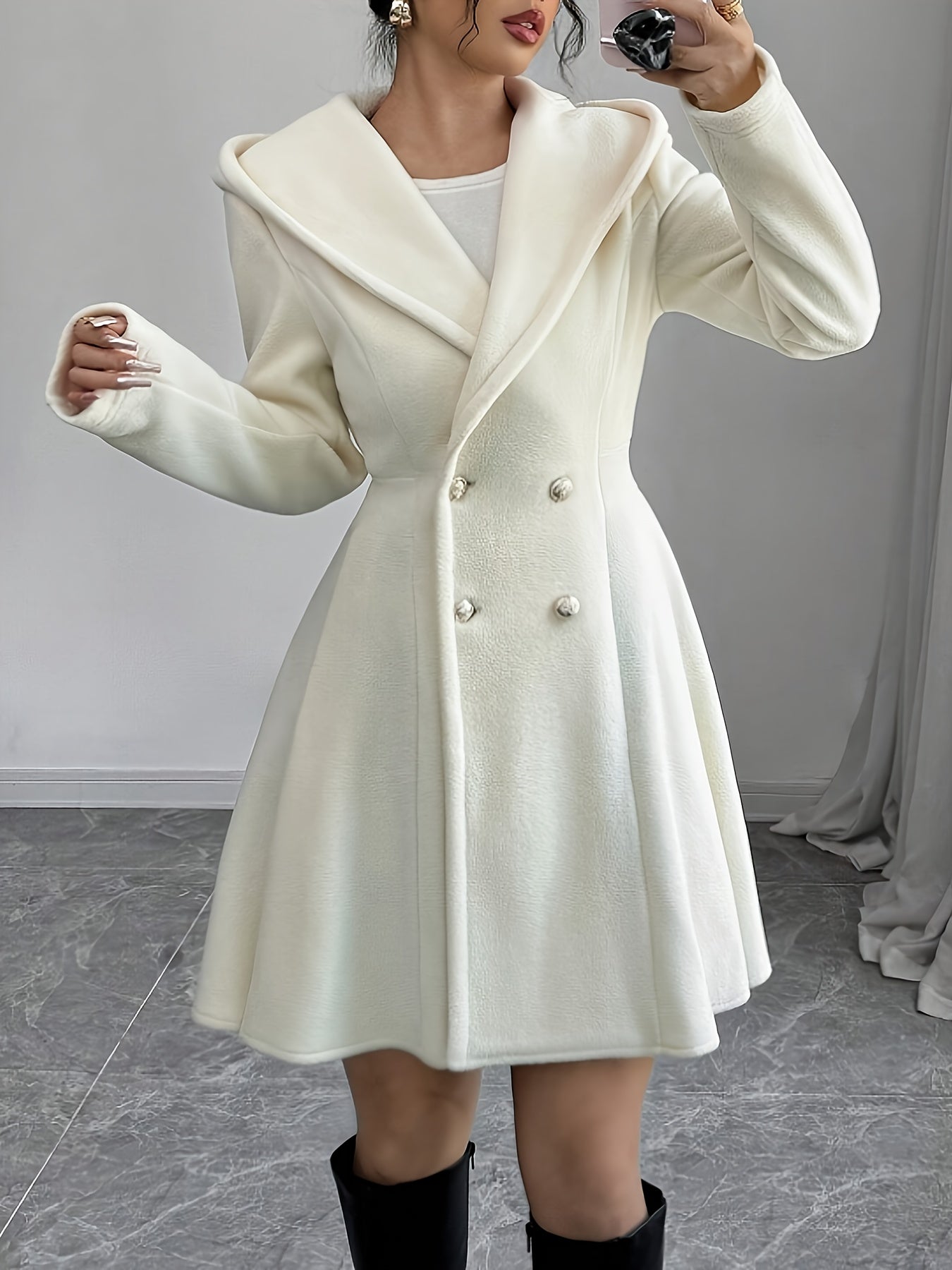 Vianne™ | Manteau évasé croisé à large revers