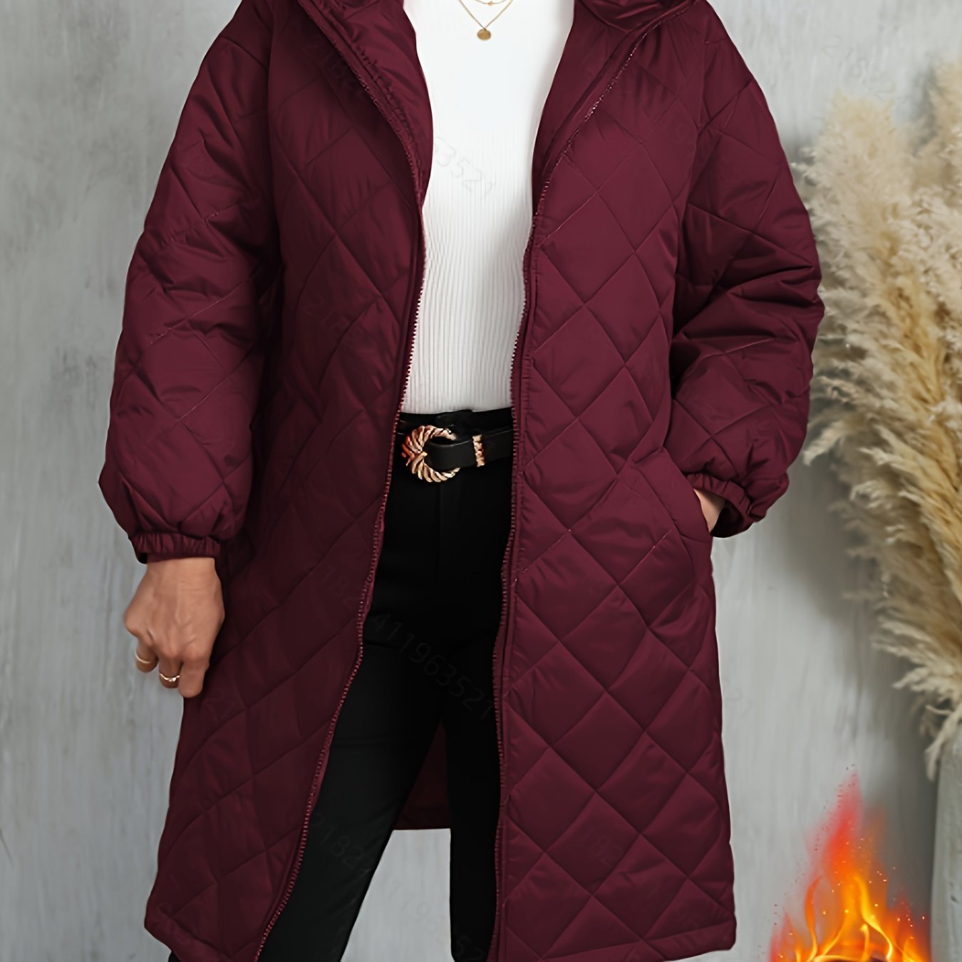 Calista™ | Veste longue matelassée à capuche
