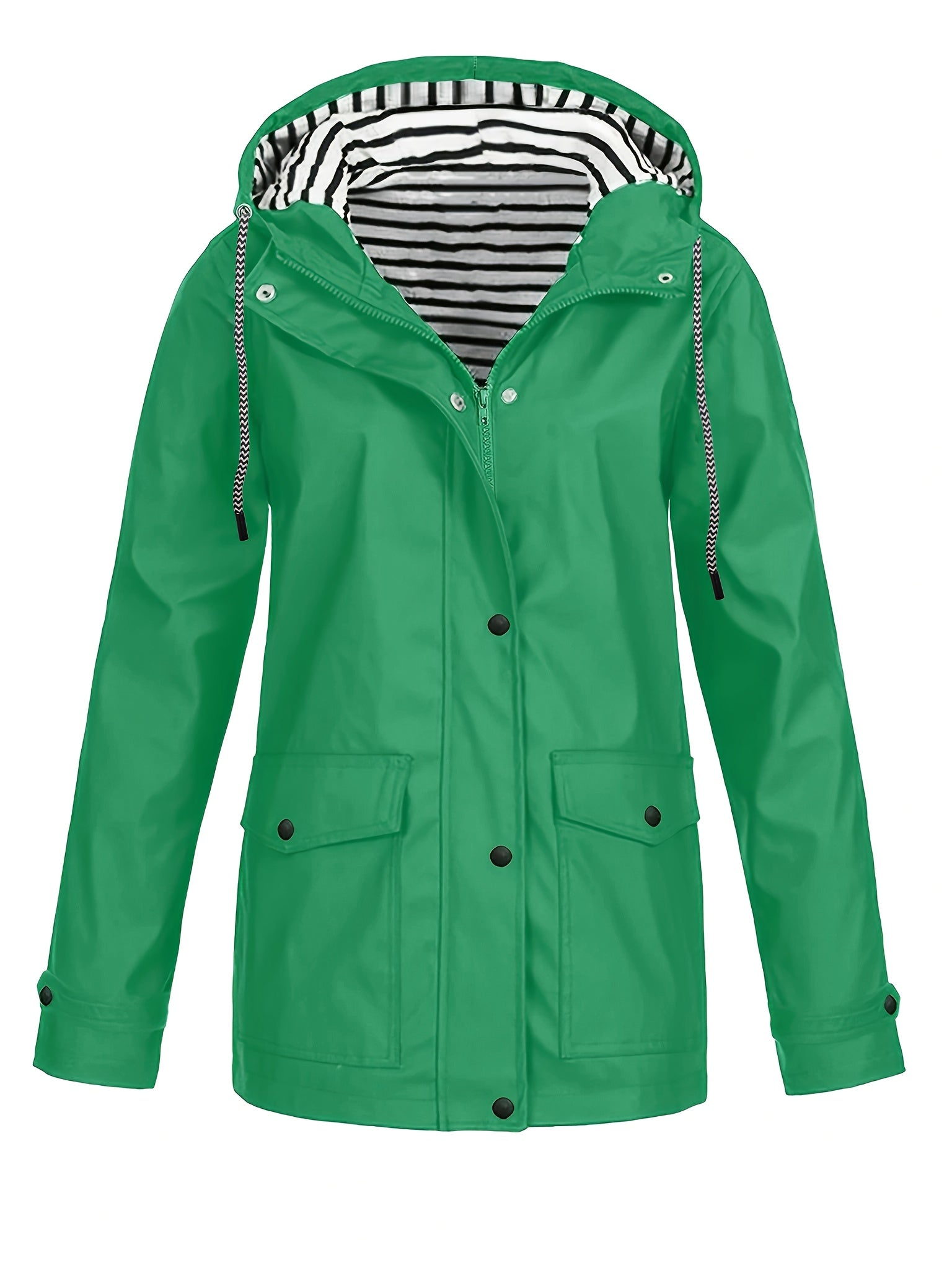 Zelda™ | Veste de pluie imperméable et légère à rayures avec capuche