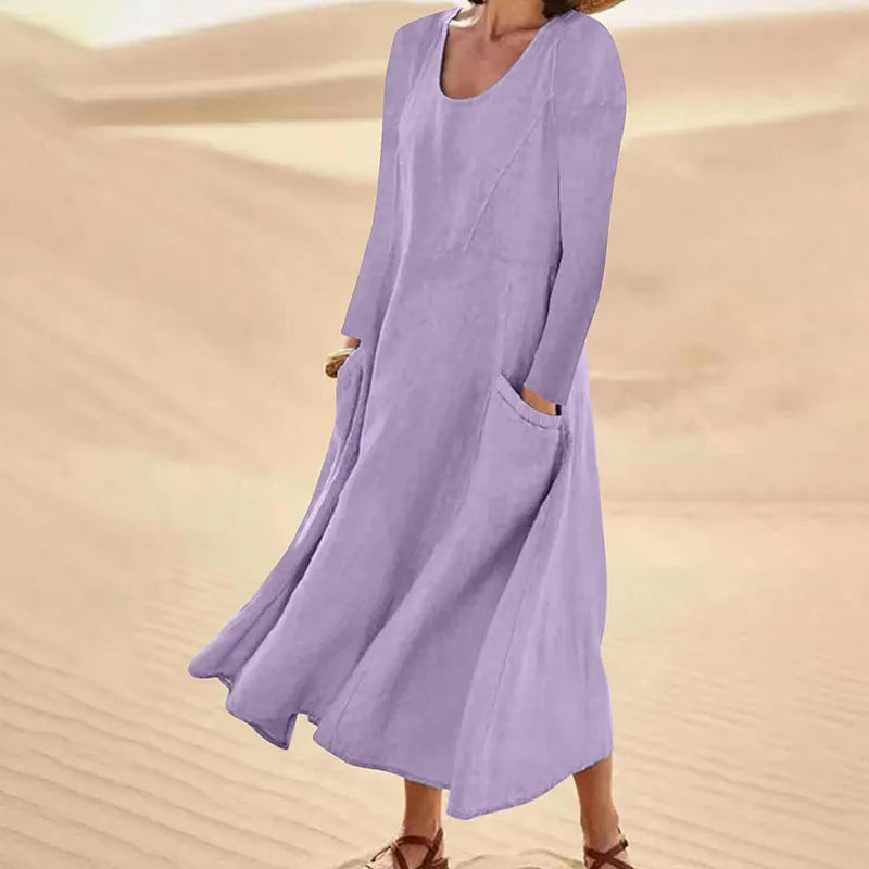 Donin™ | Robe Longue En Coton et Lin