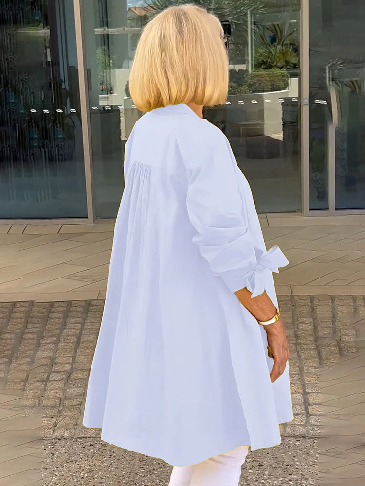 Tina™ | Veste Chemise Évasée en Coton