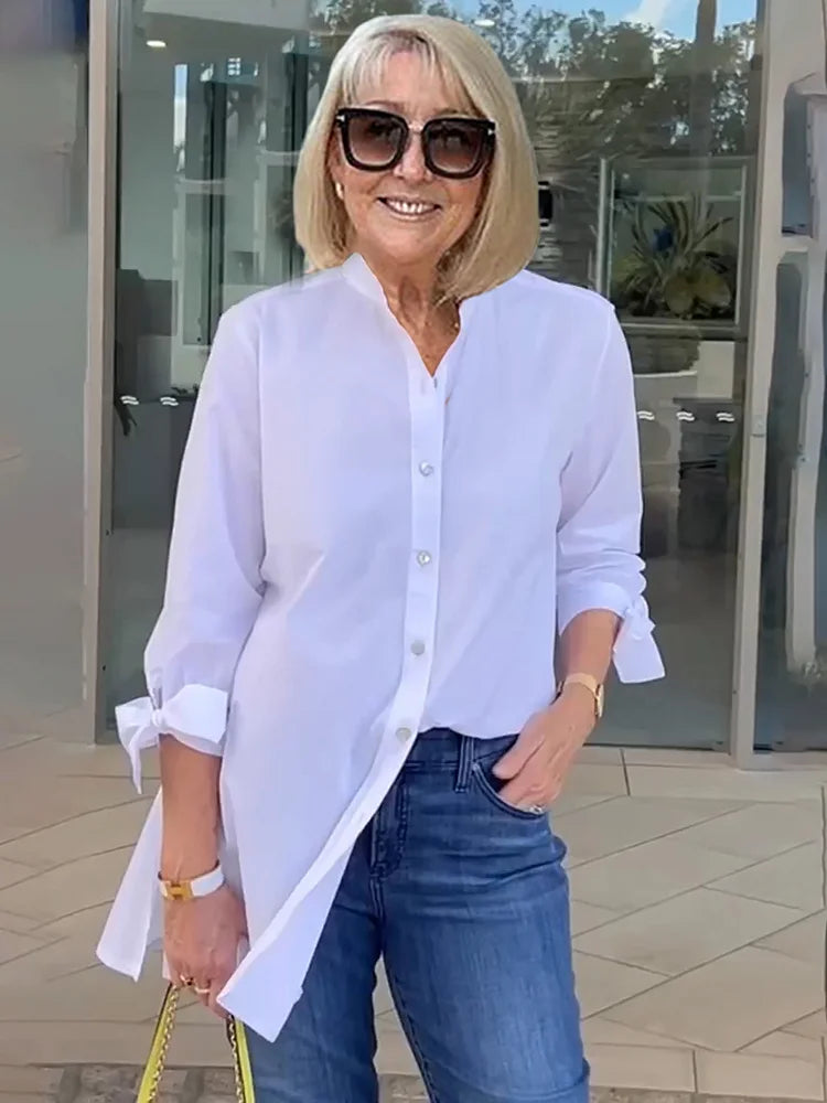 Tina™ | Veste Chemise Évasée en Coton