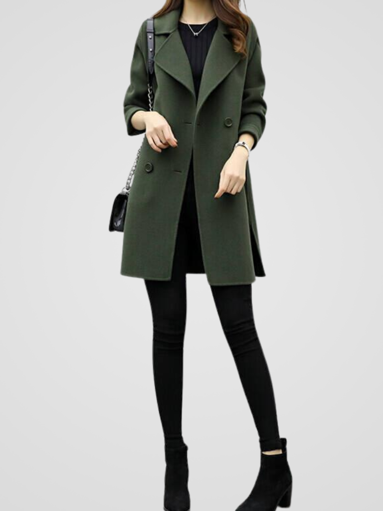 Roxana™ | Manteau tailleur croisé à large revers