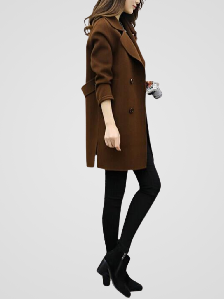Roxana™ | Manteau tailleur croisé à large revers