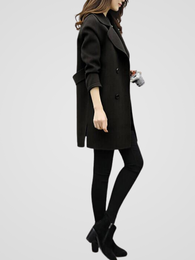 Roxana™ | Manteau tailleur croisé à large revers