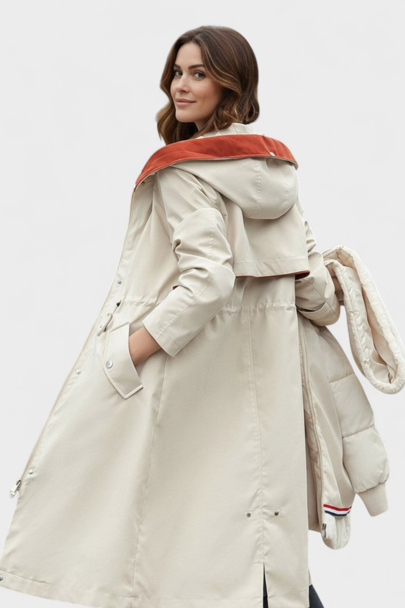 Diora™ | Parka manteau à capuche en fausse fourrure