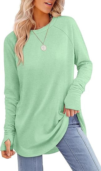 Filippa™ | T-shirt long à ourlet arrondi