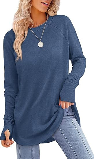Filippa™ | T-shirt long à ourlet arrondi