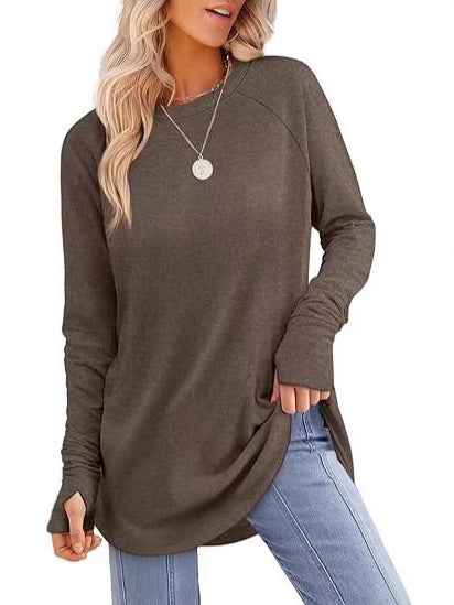 Filippa™ | T-shirt long à ourlet arrondi