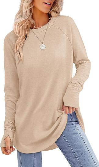 Filippa™ | T-shirt long à ourlet arrondi