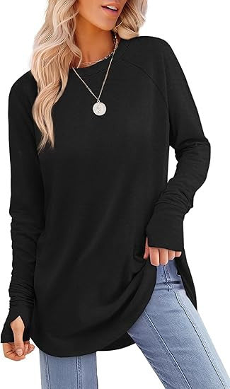 Filippa™ | T-shirt long à ourlet arrondi