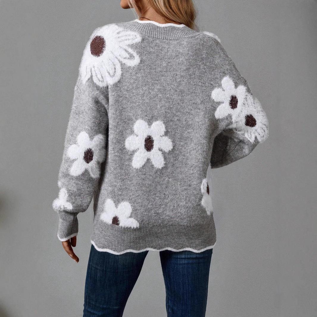 Lydia™ | Pull en Tricot Élégant avec Dentelle