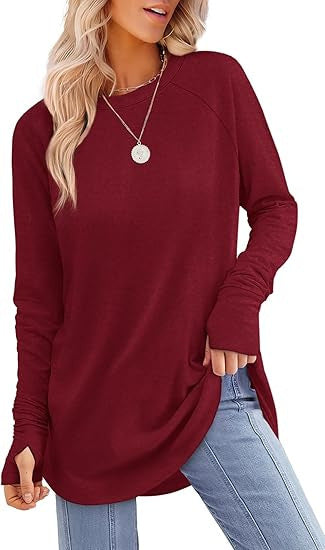 Filippa™ | T-shirt long à ourlet arrondi