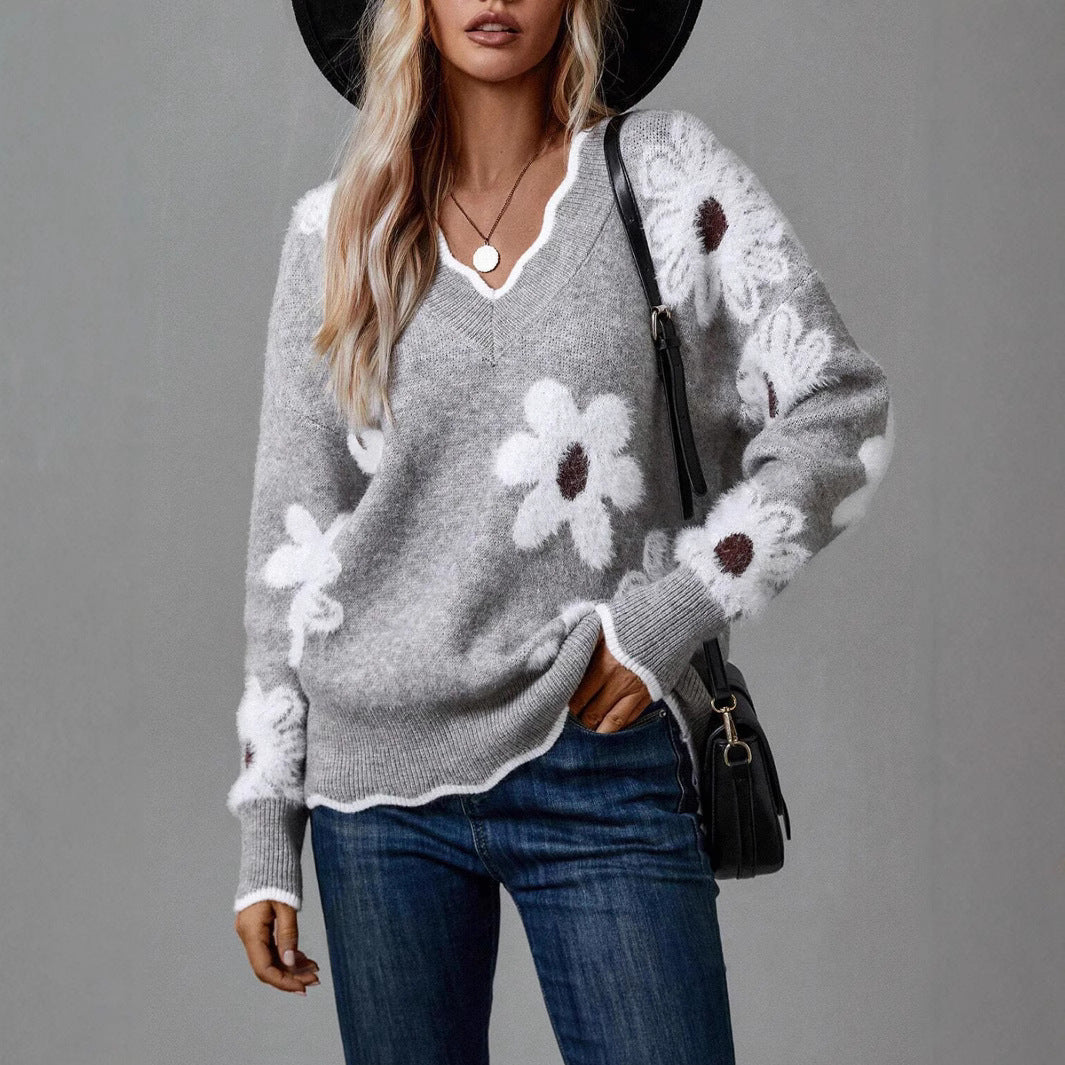 Lydia™ | Pull en Tricot Élégant avec Dentelle
