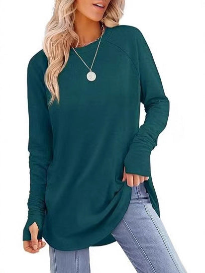 Filippa™ | T-shirt long à ourlet arrondi