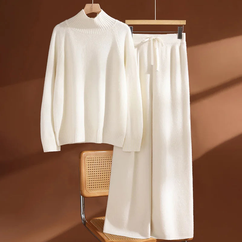 Ekaterina™ | Ensemble maille col montant côtelé