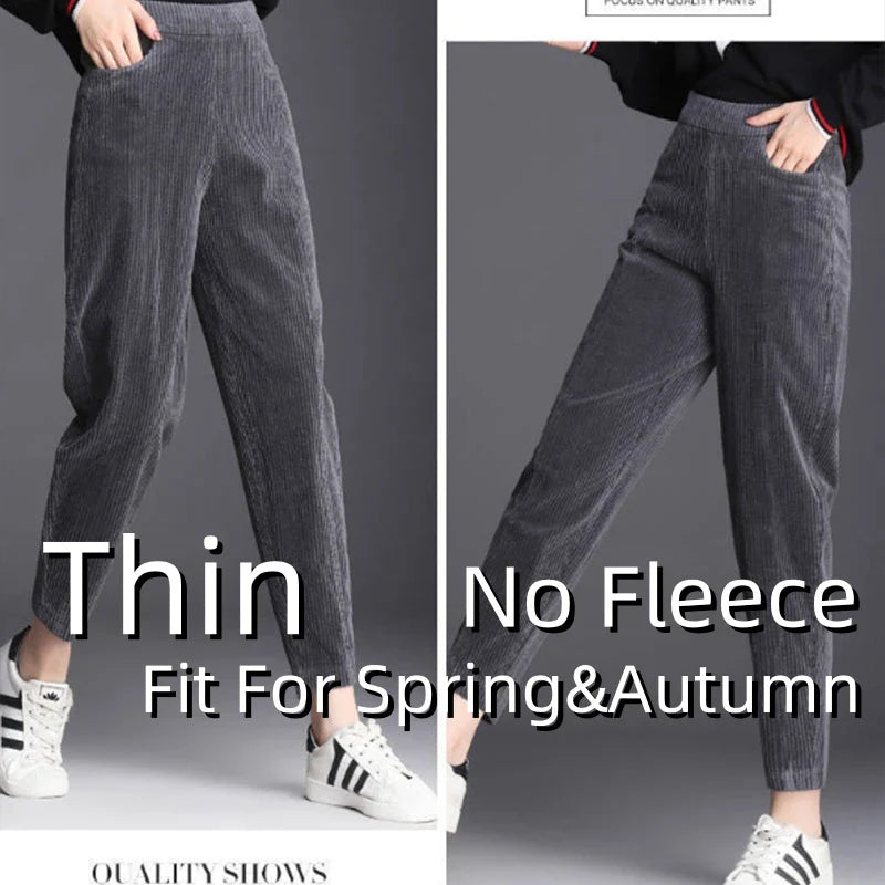Emiliana™ | Pantalon en velours côtelé doublé épais