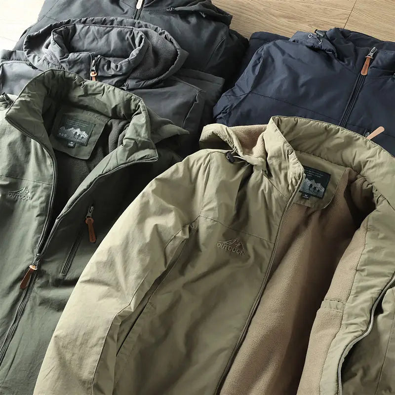 Paul™ | Veste à Capuche Extérieure Imperméable avec Doublure en Polaire