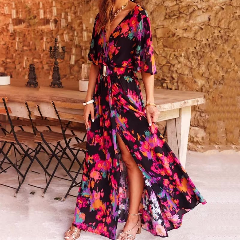 Sabrina™ | Robe Longue Bohème Élégante