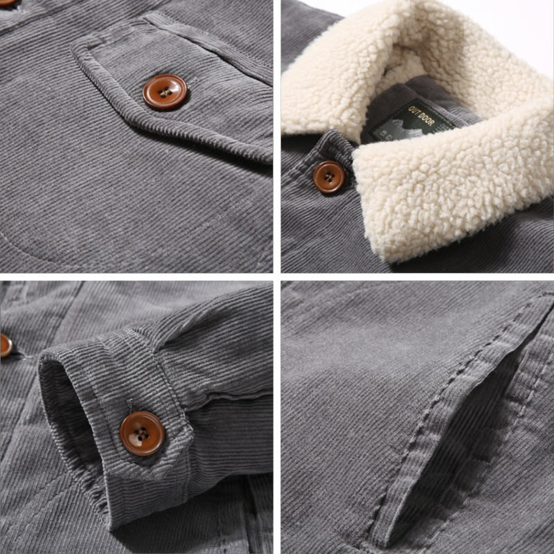 Summit™ | Veste en Velours Côtelé Élégante