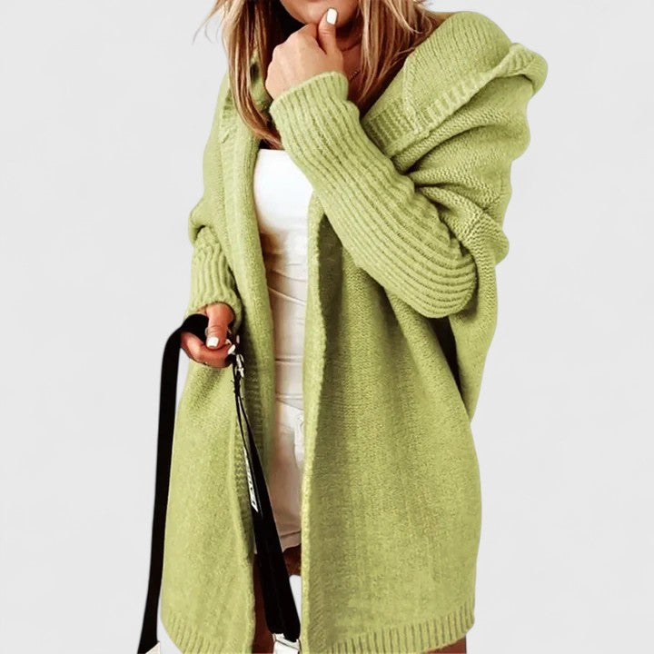Carmina™ | Cardigan Oversized à Manches Côtelées avec Capuche