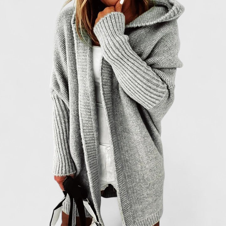 Carmina™ | Cardigan Oversized à Manches Côtelées avec Capuche