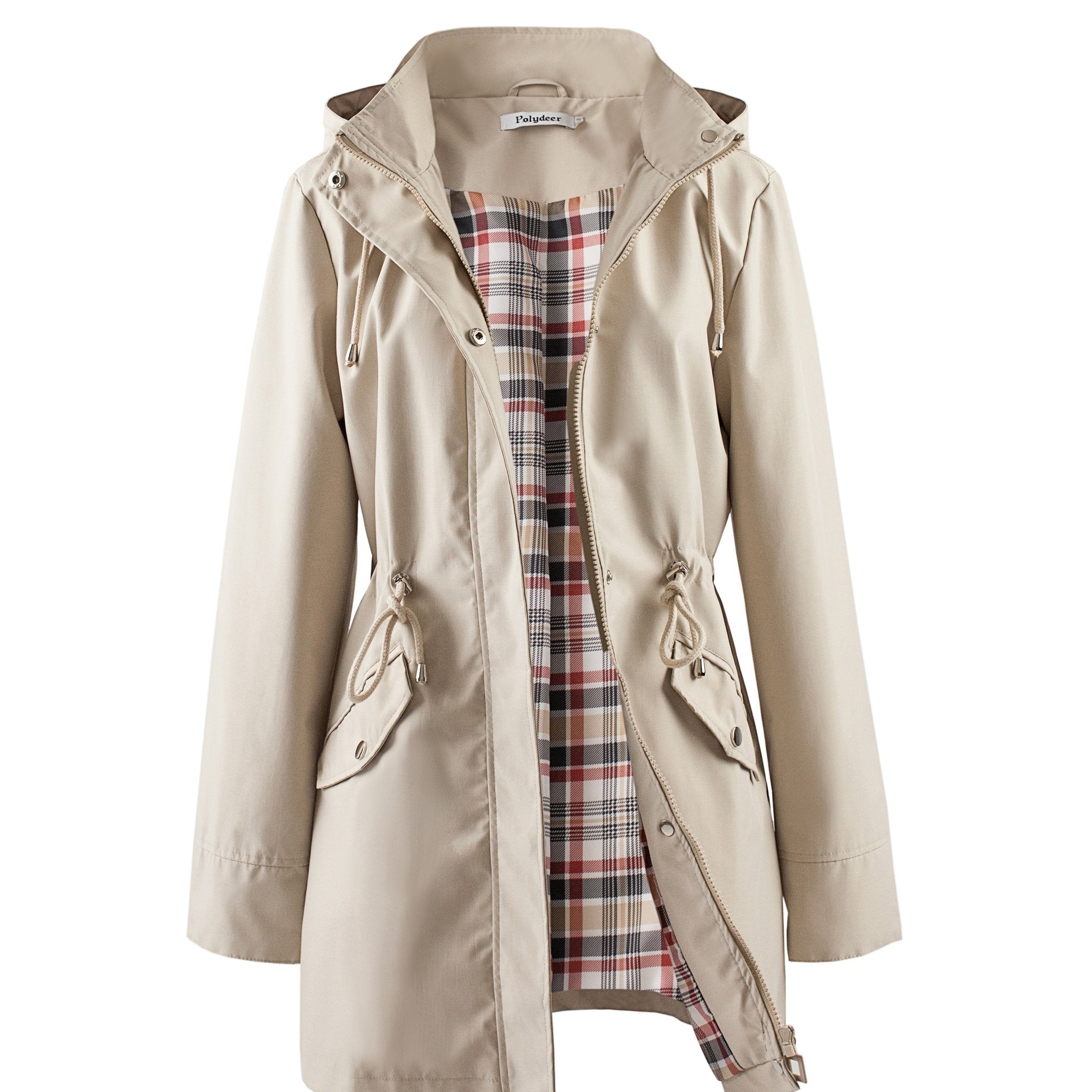 Veronica™ | Manteau à carreaux classique, cintré et imperméable