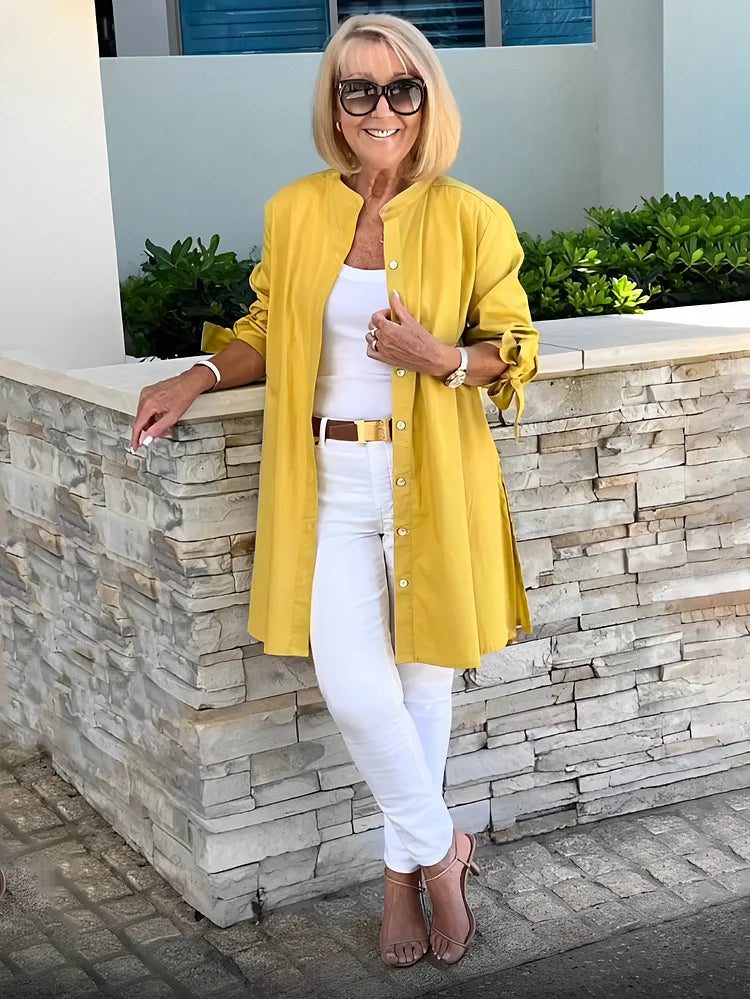 Tina™ | Veste Chemise Évasée en Coton