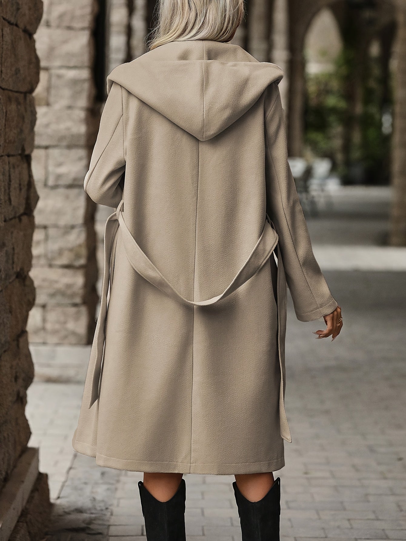 Alexia™ | Manteau enroulé à large col avec ceinture