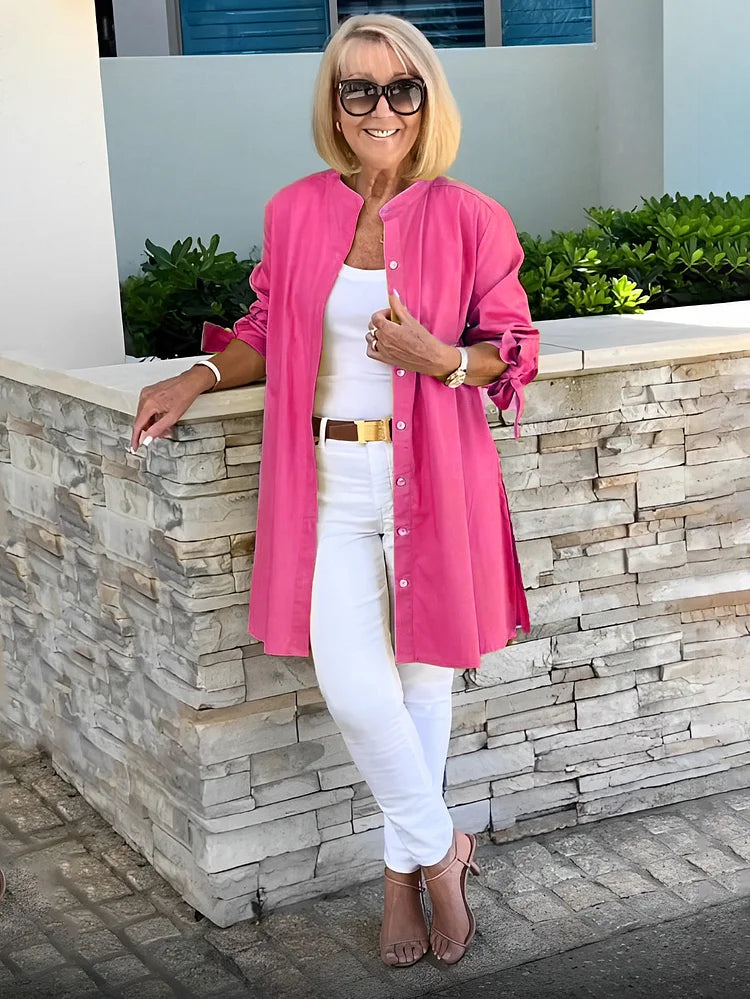 Tina™ | Veste Chemise Évasée en Coton