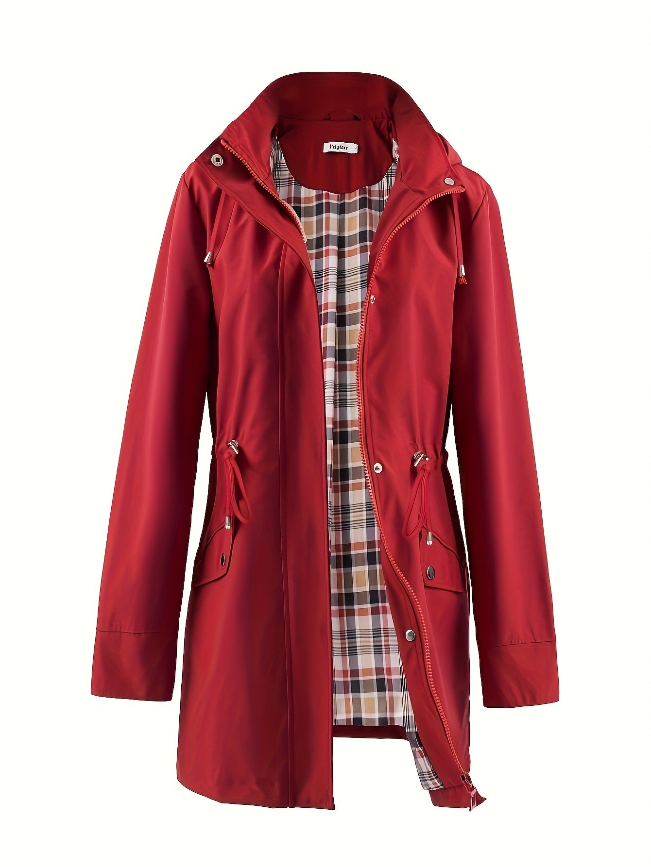 Veronica™ | Manteau à carreaux classique, cintré et imperméable