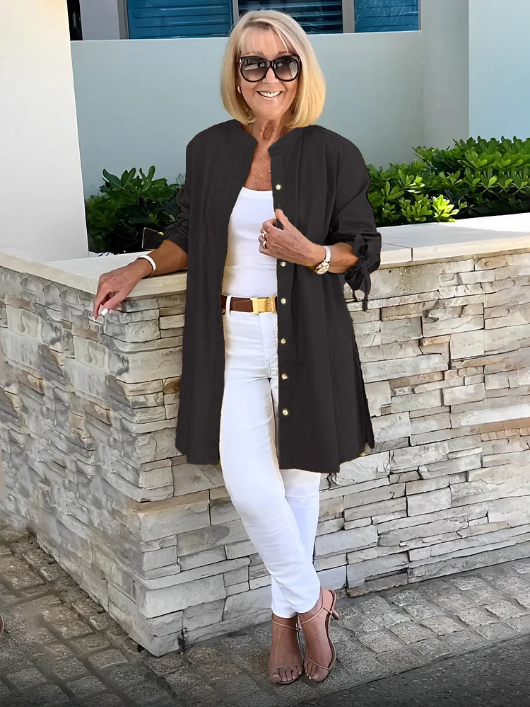 Tina™ | Veste Chemise Évasée en Coton