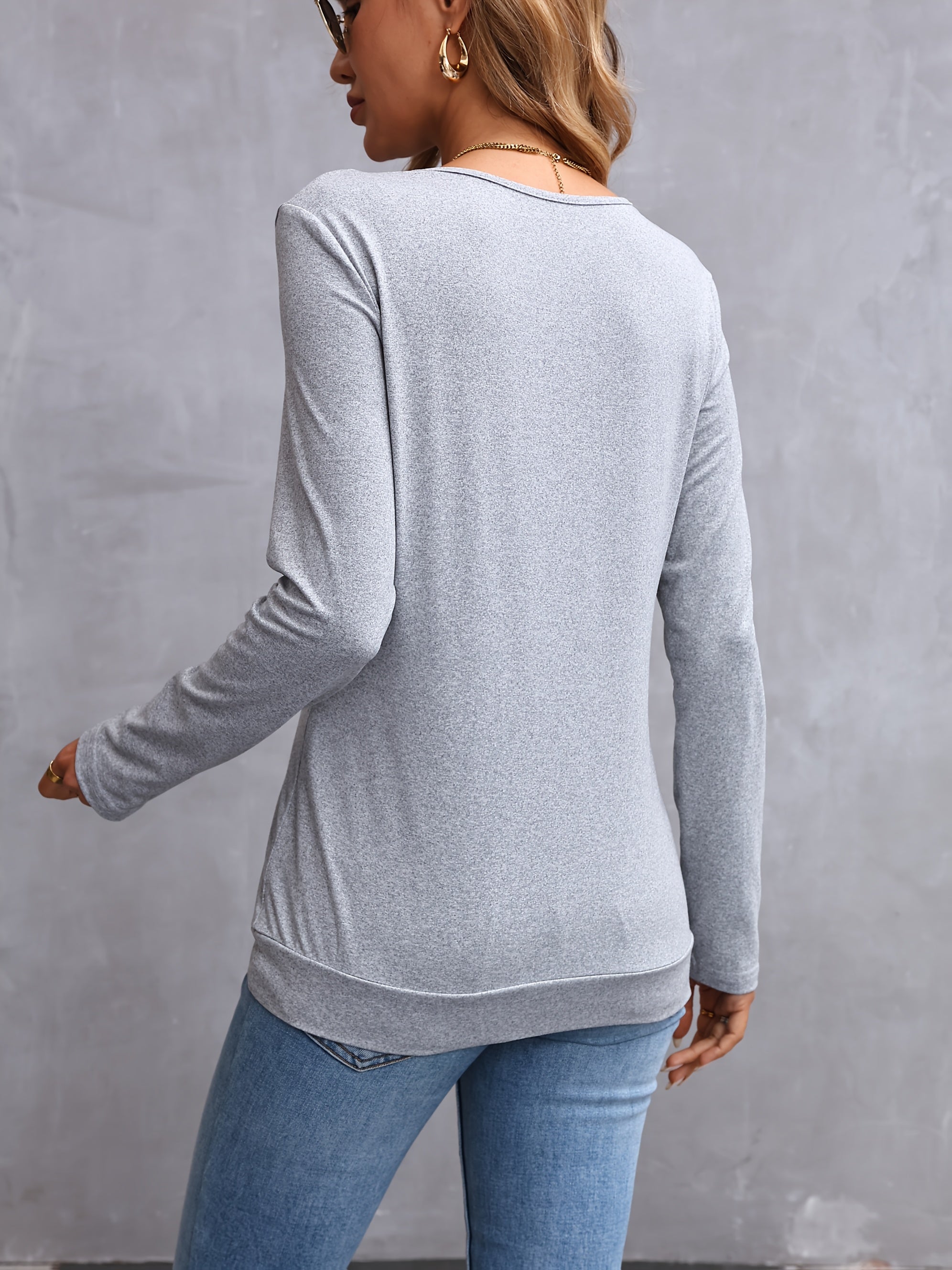 Louisa™ | T-shirt Élégant à Manches Longues