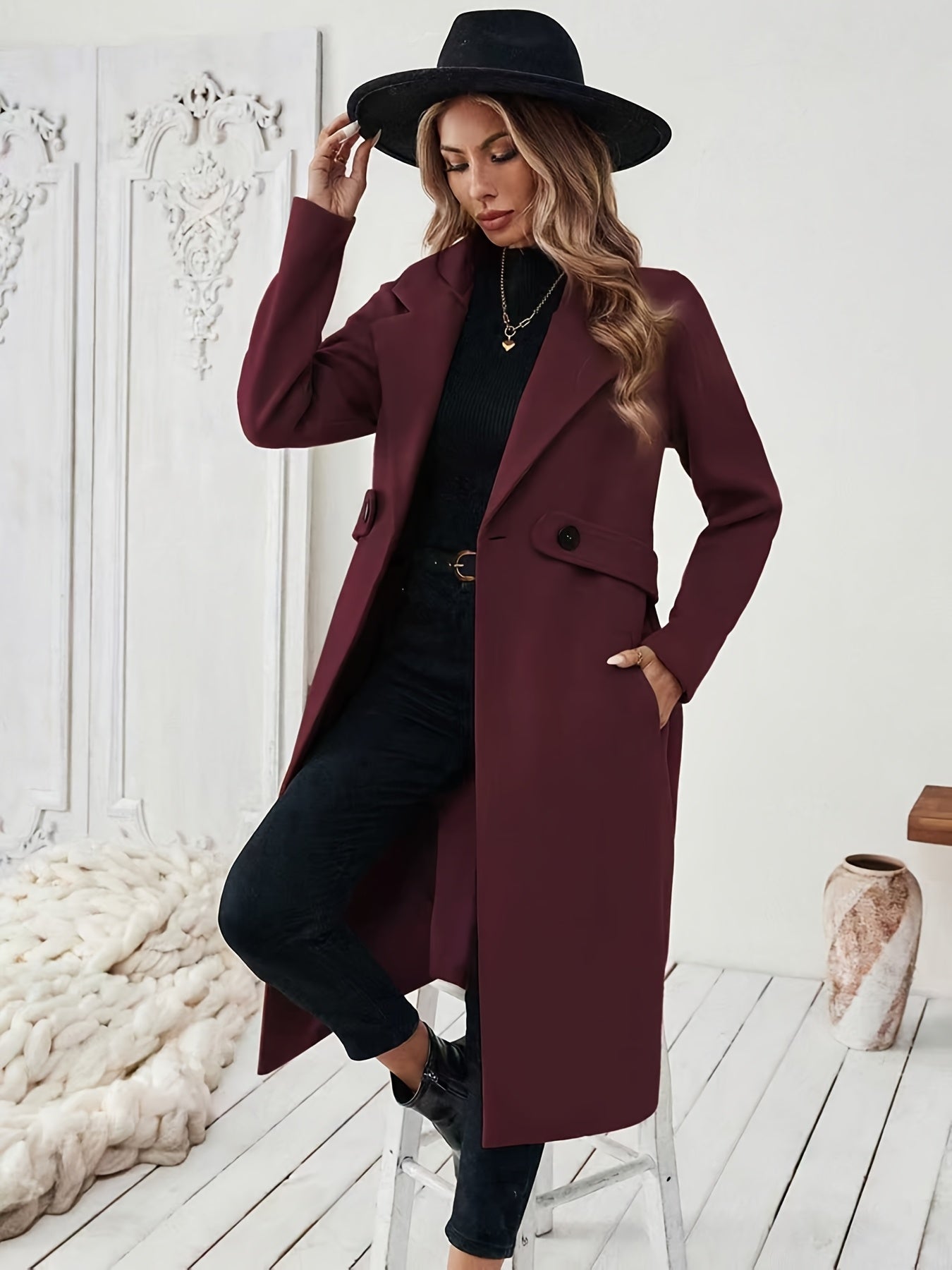Mery™ | Manteau Long Élégant et Mince