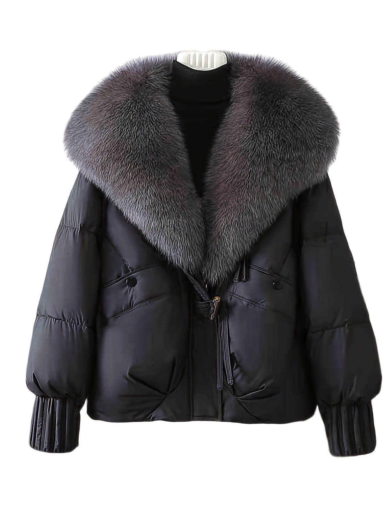 Mireya™ | Veste doudoune col en fausse fourrure