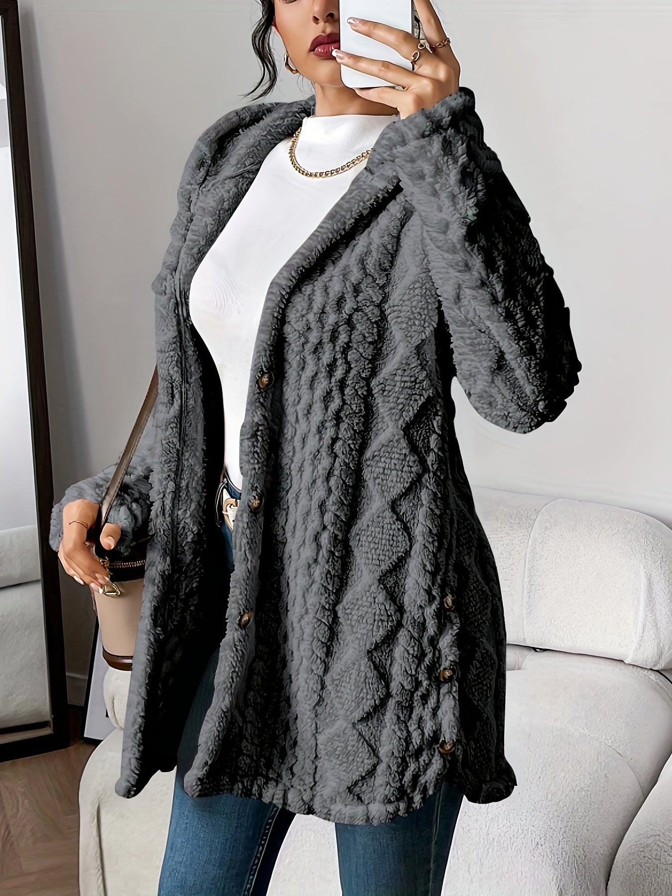 Mel™ | Cardigan Douillet à Capuche