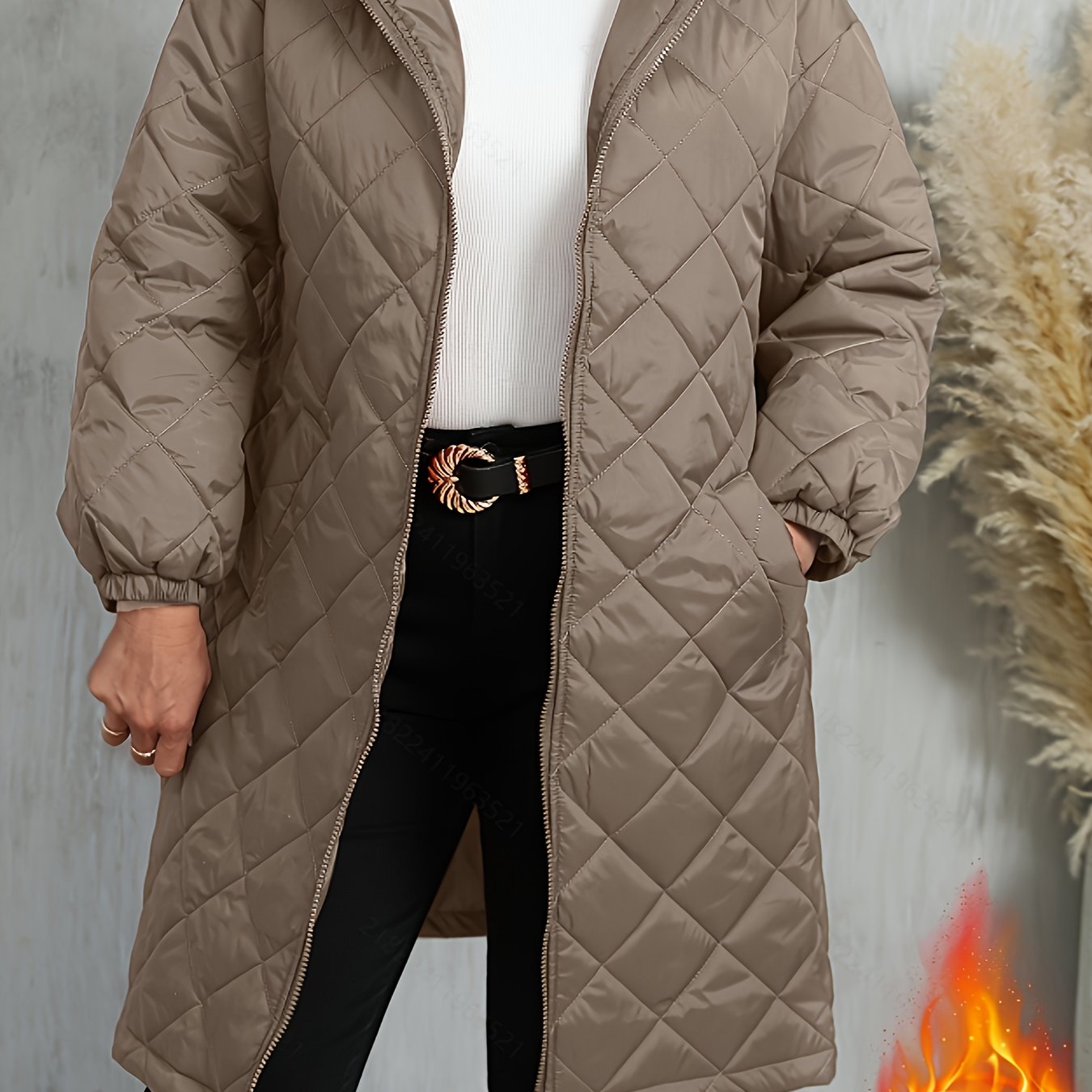 Calista™ | Veste longue matelassée à capuche
