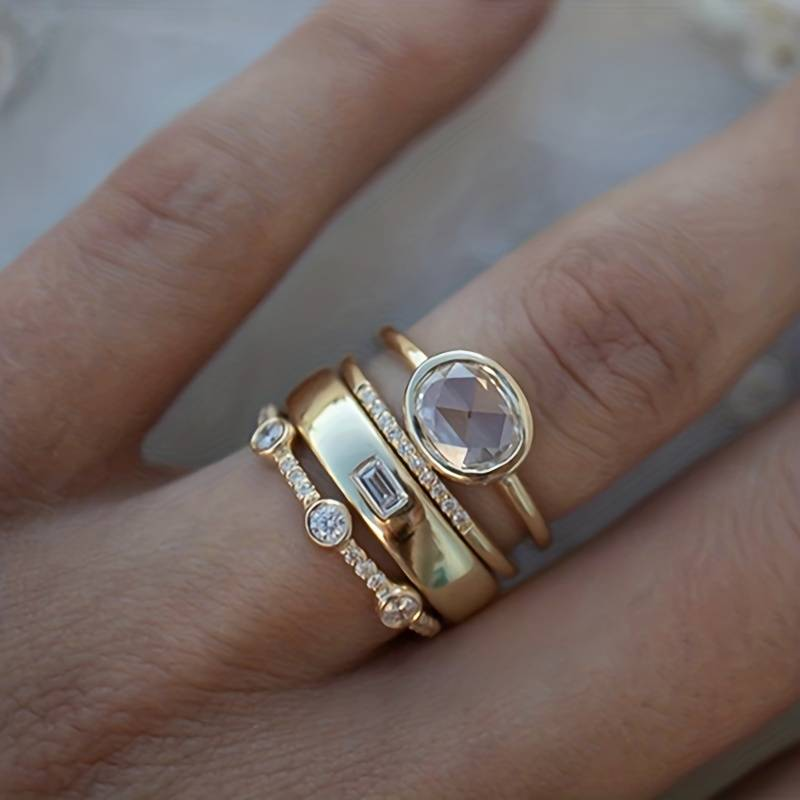 Lily™ | Ensemble de bagues vintage en or